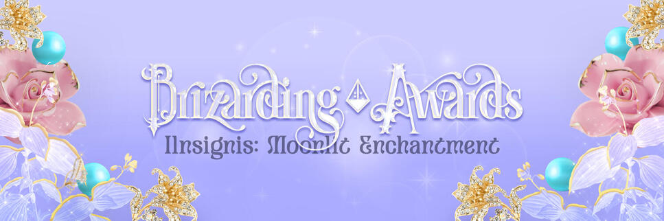 Brizarding Awards Header. Collaboration with Luna Everard & Quinsha Auclair.