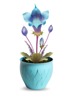 Venilune inside the cyan pot for Alpharodite.